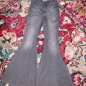 Free People charcoal gray flare jeans size: 28